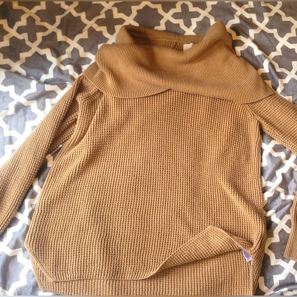 Michael Kors Cowl Neck Waffle Knit Sweater - Size Small - Picture 2 of 11